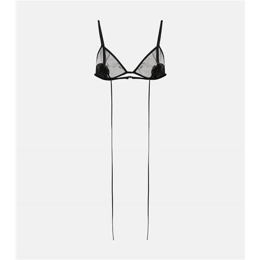 Nensi Dojaka reggiseno in mesh con applicazioni