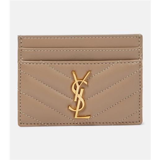 Saint Laurent portacarte cassandre in pelle matelassã©