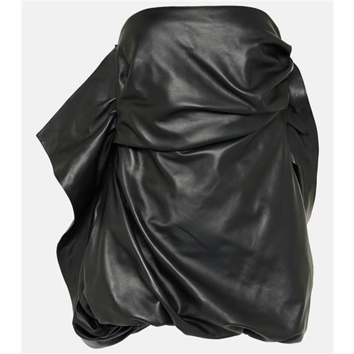 The Attico miniabito a fascia in pelle