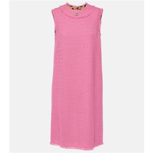 Dolce&Gabbana abito corto dg in tweed di misto lana