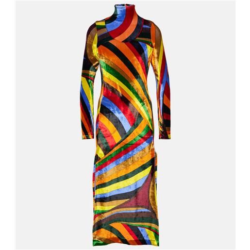 Pucci abito midi iride in velluto