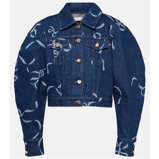 Nina Ricci giacca di jeans con stampa