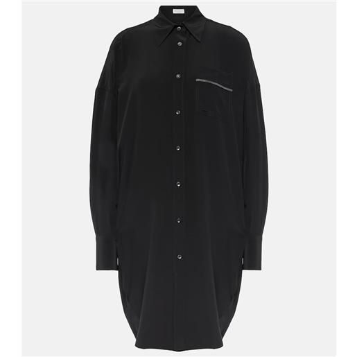 Brunello Cucinelli camicia oversize in seta