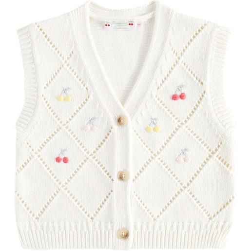 Bonpoint gilet ticiana in cotone e cashmere