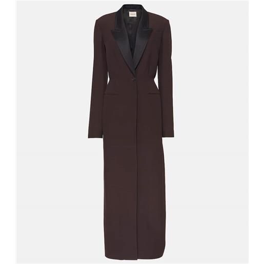 Khaite cappotto bellow in raso