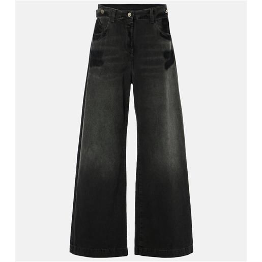 The Attico jeans a gamba larga