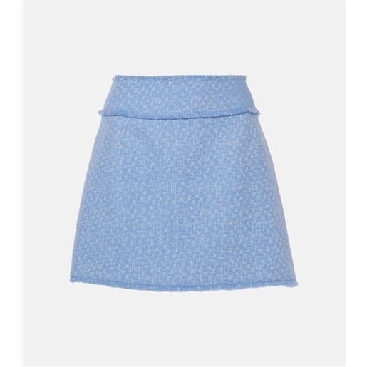 Dolce&Gabbana minigonna in tweed di misto lana