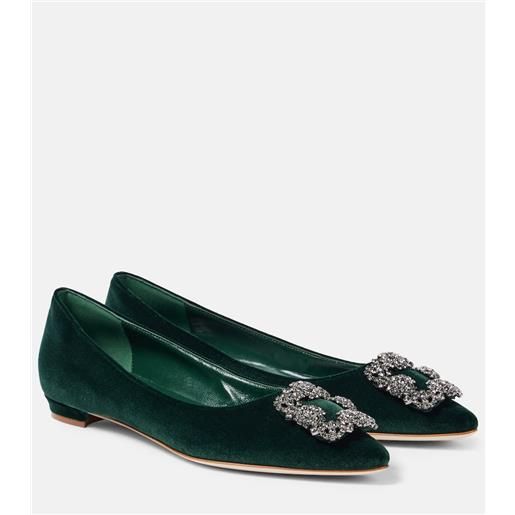 Manolo Blahnik ballerine hangisi in velluto