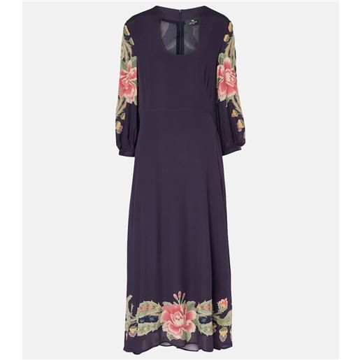 Etro abito lungo con stampa floreale