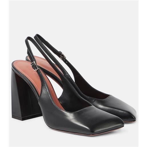 Amina Muaddi pumps slingback charlotte in pelle