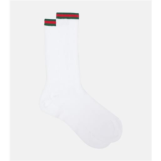 Gucci calzini web in misto cotone a coste