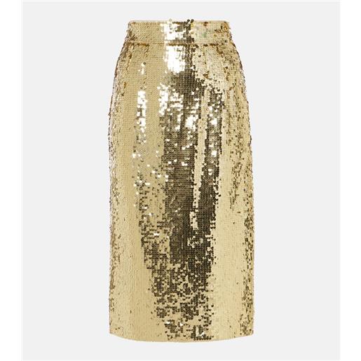 Dolce&Gabbana gonna midi con paillettes