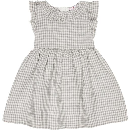 Il Gufo baby - abito in lino a quadretti