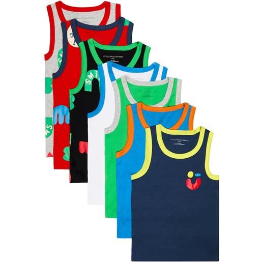 Stella McCartney Kids set di 7 gilet in cotone
