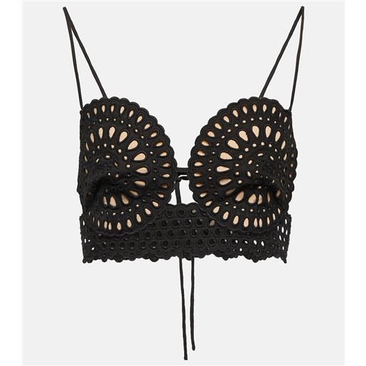 Stella McCartney top cropped in crochet