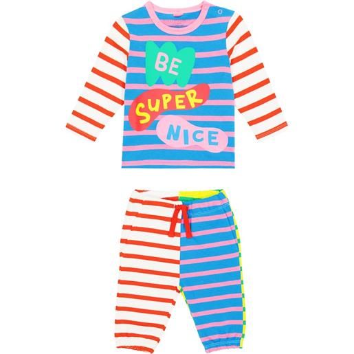 Stella McCartney Kids baby - top e pantaloni sportivi in jersey di cotone
