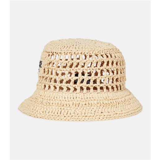 Prada cappello da pescatore in rafia
