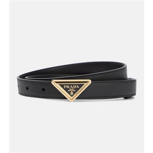 Prada cintura in pelle con logo
