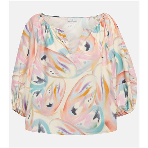 Etro blusa oversize con stampa