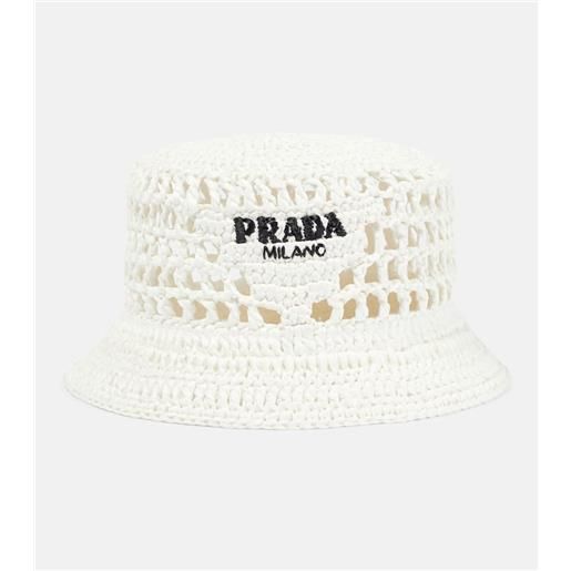 Prada cappello da pescatore effetto rafia