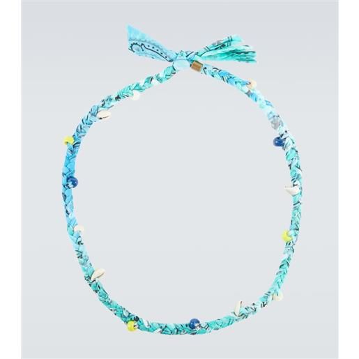 Alanui collana bandana con perline e conchiglie