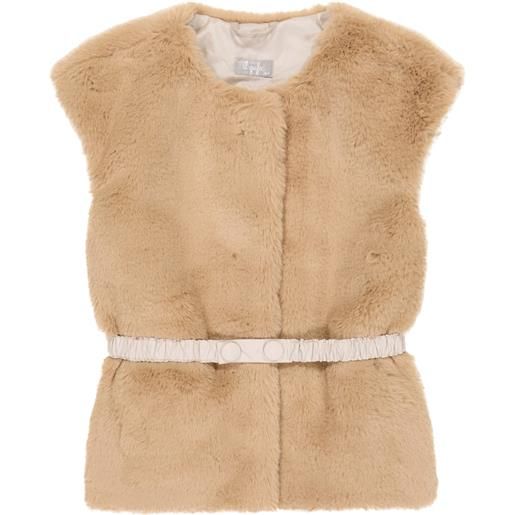 Il Gufo gilet in pelliccia sintetica