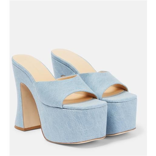 Magda Butrym mules con plateau in denim