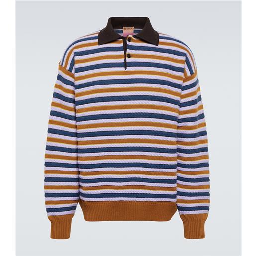 Zegna x the elder statesman - polo in cashmere e lana