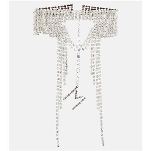 Magda Butrym choker con cristalli