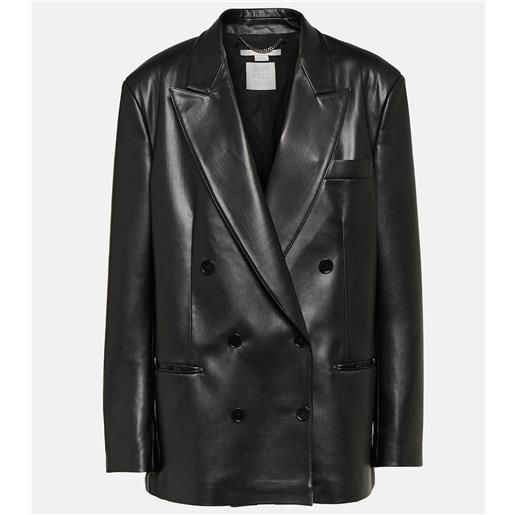 Stella McCartney blazer doppiopetto in similpelle