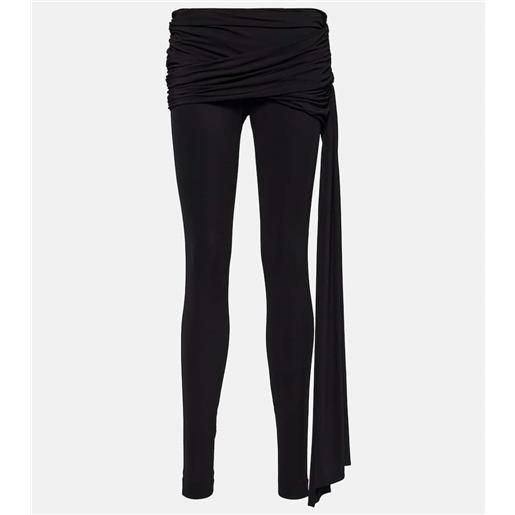 Magda Butrym leggings in jersey a vita bassa