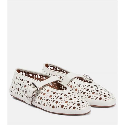 Alaia alaïa ballerine vienne in pelle