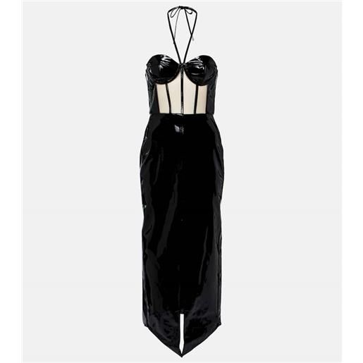 David Koma abito midi in vernice