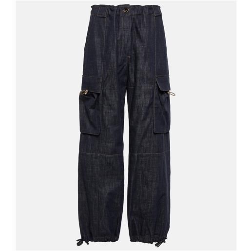 Brunello Cucinelli jeans cargo a vita media