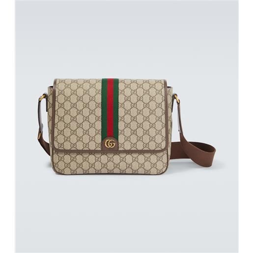 Gucci borsa a tracolla ophidia medium in canvas gg