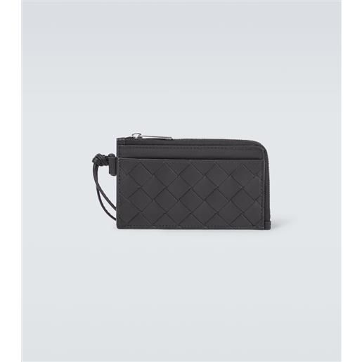 Bottega Veneta portafoglio in pelle intrecciato