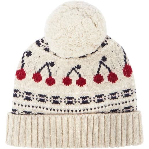 Bonpoint berretto brigitte in lana con intarsi