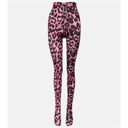 Alex Perry collant cadie con stampa leopardata