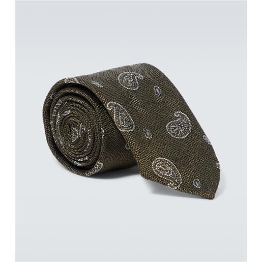 Lardini cravatta in cotone e seta