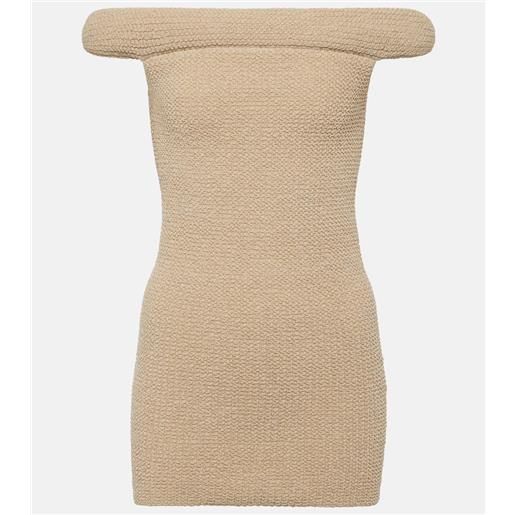 Toteme top con scollo bardot in maglia