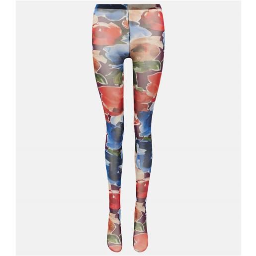Dolce&Gabbana collant in tulle con stampa