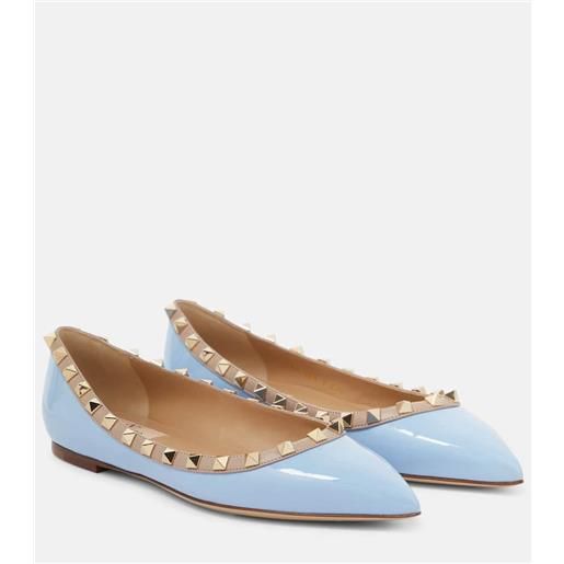 Valentino Garavani ballerine rockstud in vernice