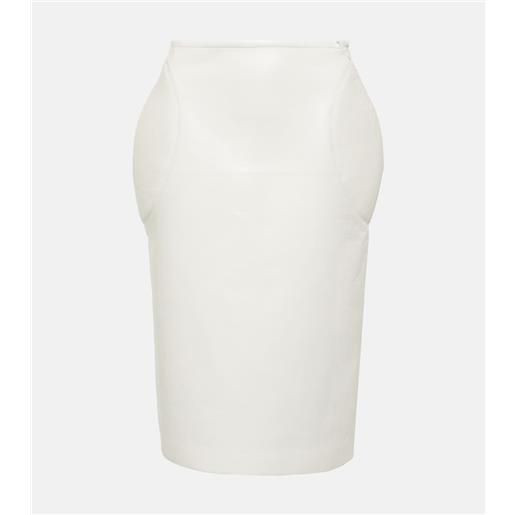 Alaia alaã¯a gonna a tubino in pelle