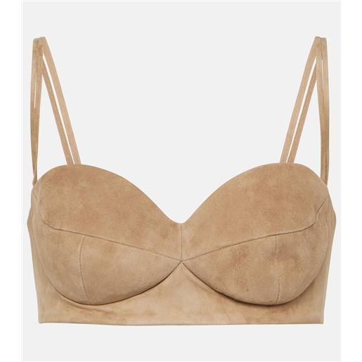 Magda Butrym top bralette in suede