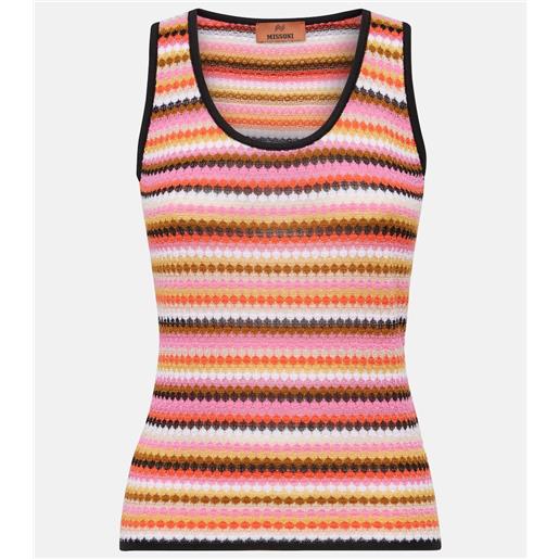 Missoni tank top in misto cotone