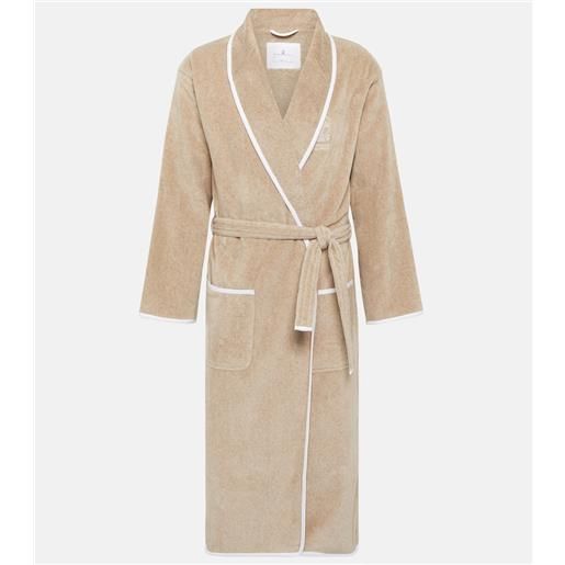 Brunello Cucinelli accappatoio in spugna di cotone con lino