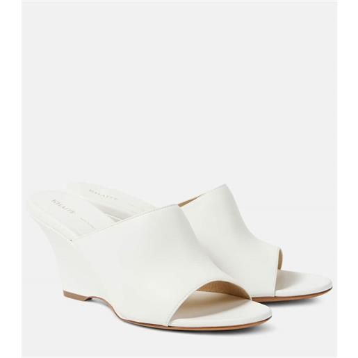 Khaite mules marion in pelle con zeppa