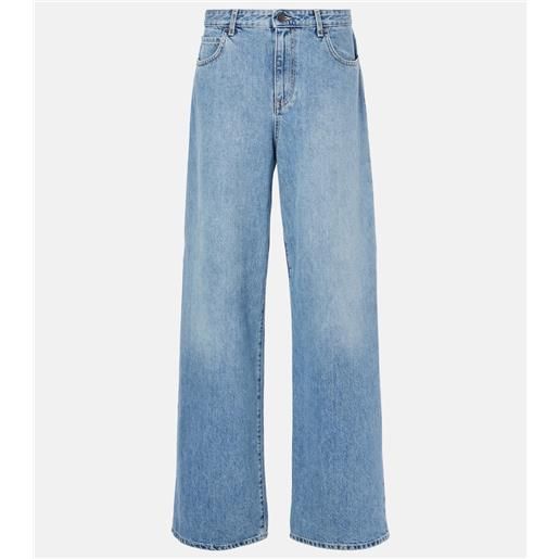 The Row jeans a gamba larga eglitta a vita bassa