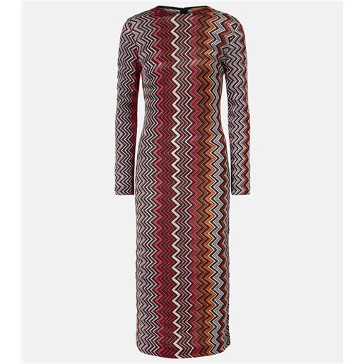 Missoni abito midi a zig-zag