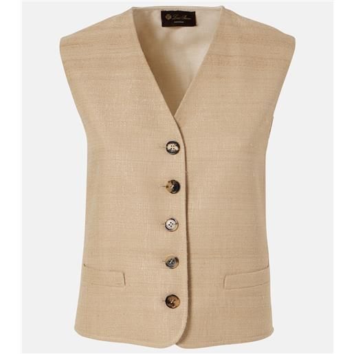 Loro Piana gilet edward in seta